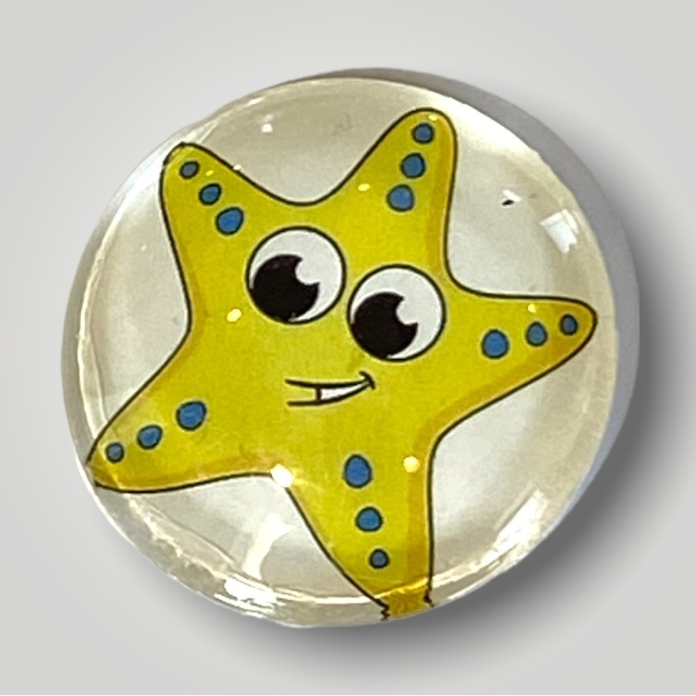 Set of 8 𝑯𝒂𝒏𝒅𝒎𝒂𝒅𝒆 Sea Animal Cabachon Magnets 1” Gift 🎁 Ocean - Picture 14 of 14
